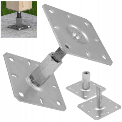 Image de SUPPORT DE POTEAU REGLABLE 130X130 M20