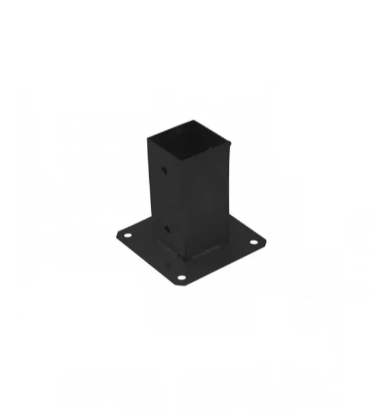 Bild von SUPPORT DE POTEAU PLAT NOIR